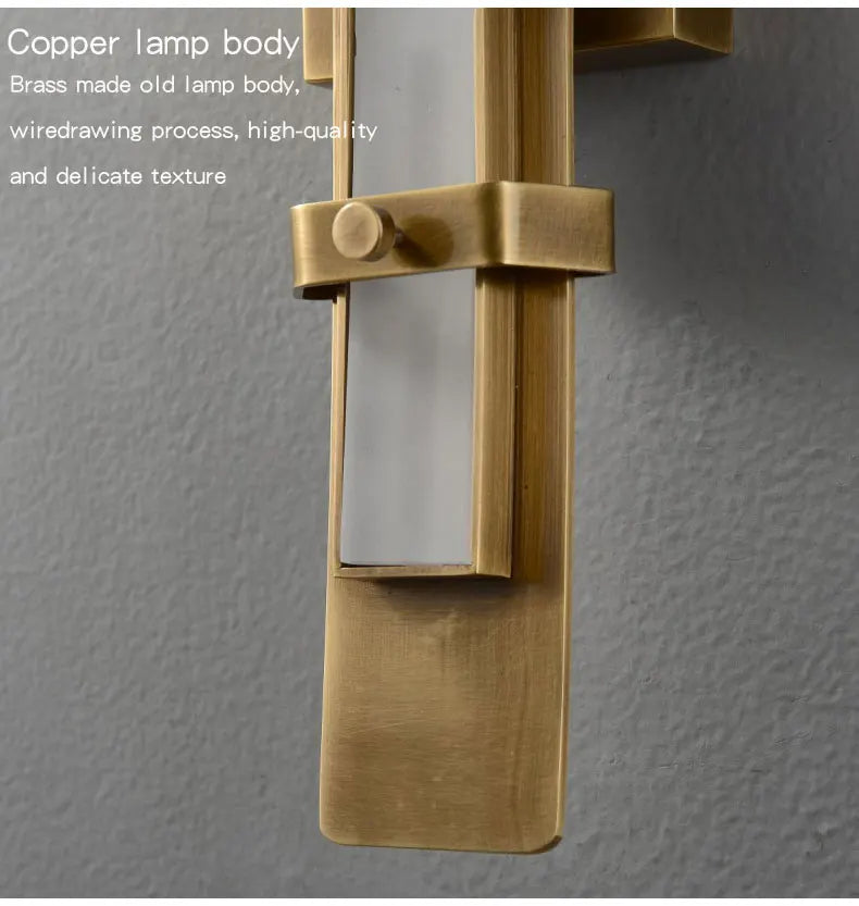 K9 Crystal Copper Wall Lamp Sink Mirror