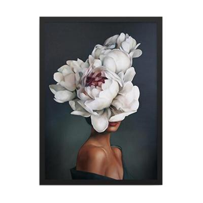 Abstract Flower Avatar Girl Canvas Painting Wall Painting Print Poster Wall Art Bedroom Living Room Modern Home Decoration