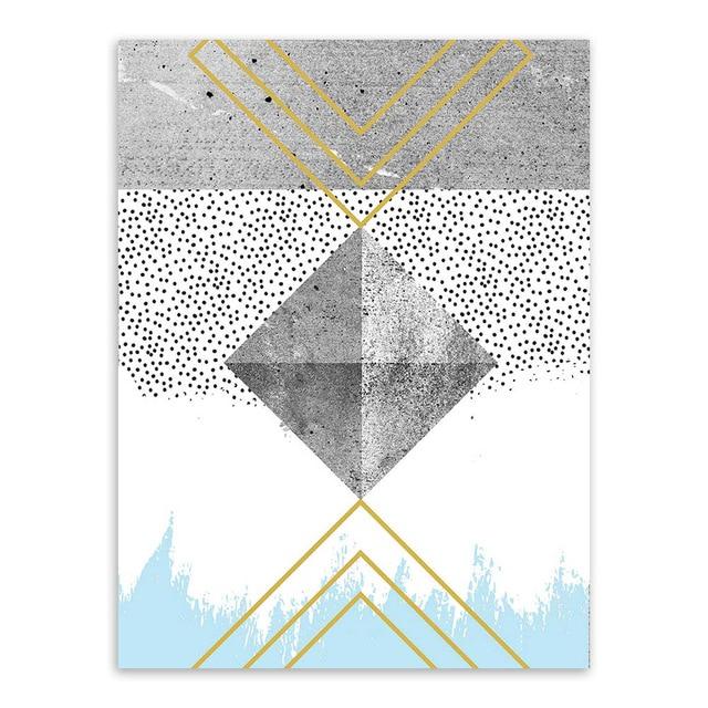 Abstract Geometric Texture Shape Large Canvas Art Poster Print Wall Picture Painting Modern Nordic Living Room Decor