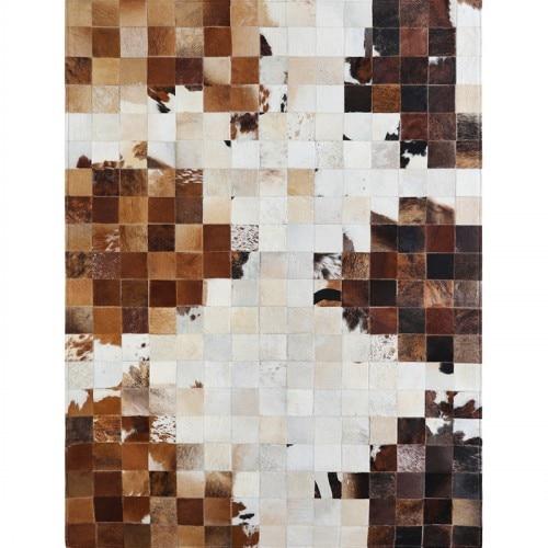 American Style Cowhide Patchwork Rug