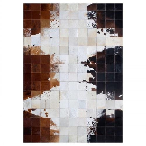American Style Cowhide Patchwork Rug