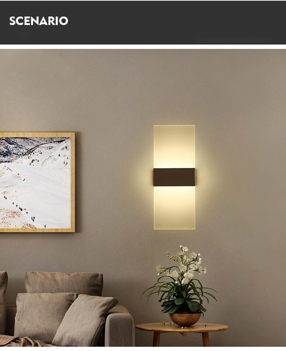 Avenila Acrylic LED Simple Hotel Wall Sconce Light