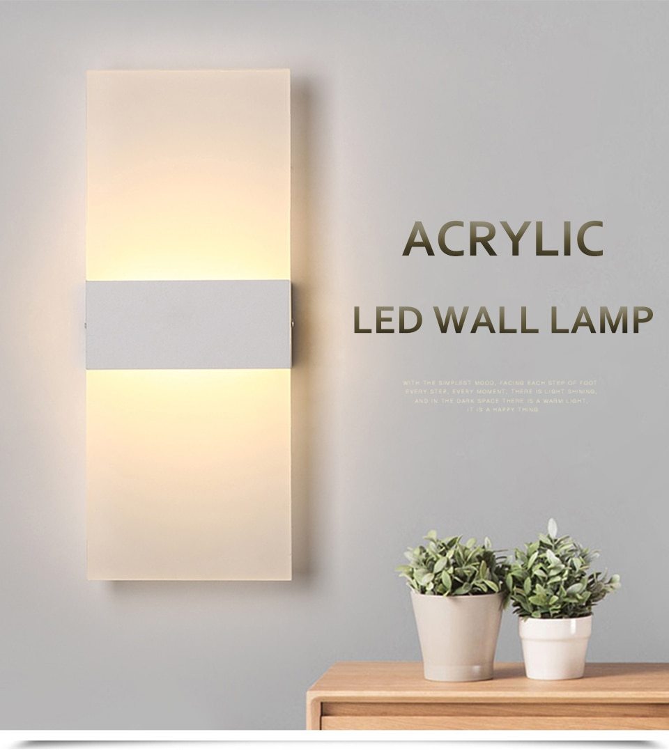 Avenila Acrylic LED Simple Hotel Wall Sconce Light