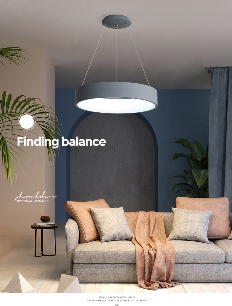 Avenila Circle Futuristic Pendant Light