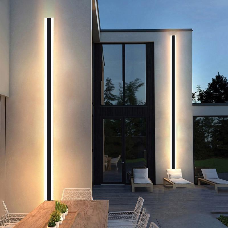 Avenila Modern Waterproof Outdoor Long Strip LED Aluminum Wall Lamp
