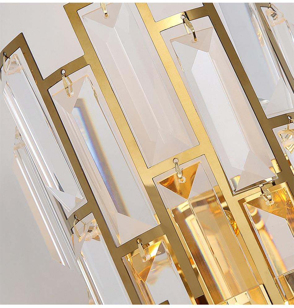 Avenila Speciality Modern Crystal Gold Wall Hotel Sconce Lamp