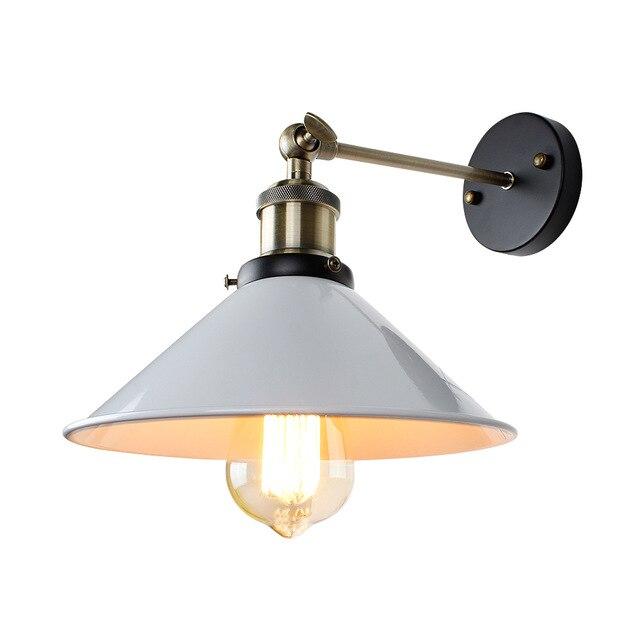 Black and White Vintage Wall Sconce Lamp Indoor Lighting Knob Switch