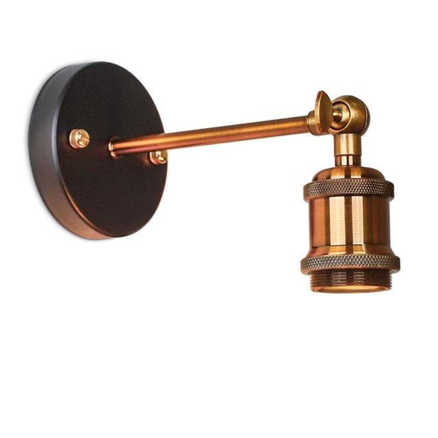 Black and White Vintage Wall Sconce Lamp Indoor Lighting Knob Switch
