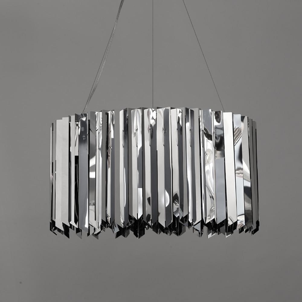 Black & Gold Stainless Steel Modern LED Chandelier