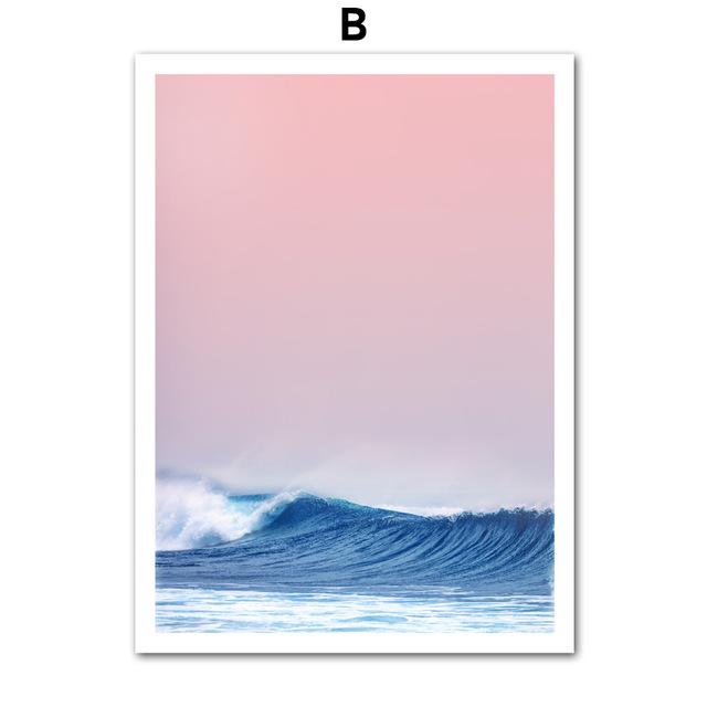 Canvas Painting Beach Ship Sea Wall Art Nordic Posters And Prints Pineapple Home Decoration Pictures For Living Room