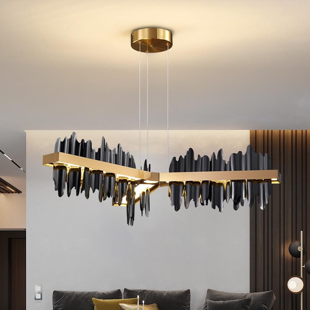 Copper Steel New Black Gold Luxury Chandelier