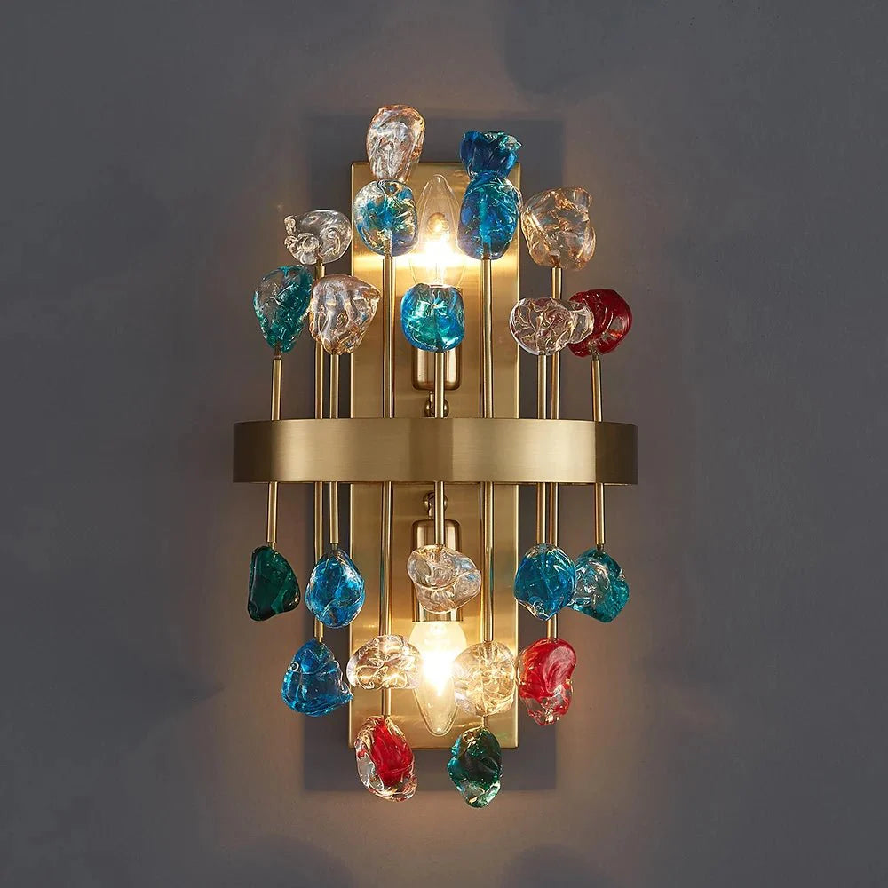 Creative Crystal Ball Modern Gold Sconce Light For Bedroom Hotel Restaurant
