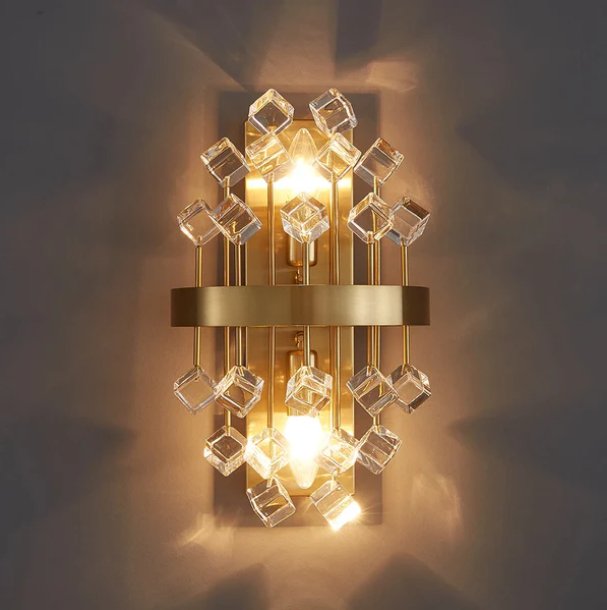 Creative Crystal Ball Modern Gold Sconce Light For Bedroom Hotel Restaurant