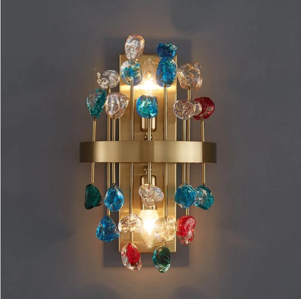 Creative Crystal Ball Modern Gold Sconce Light For Bedroom Hotel Restaurant
