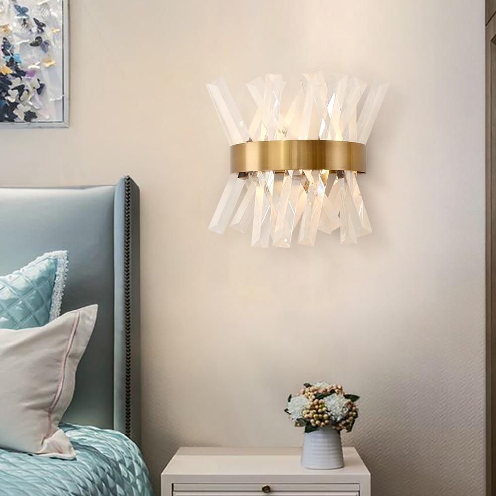 Crystal Hallway Wall Light Sconce