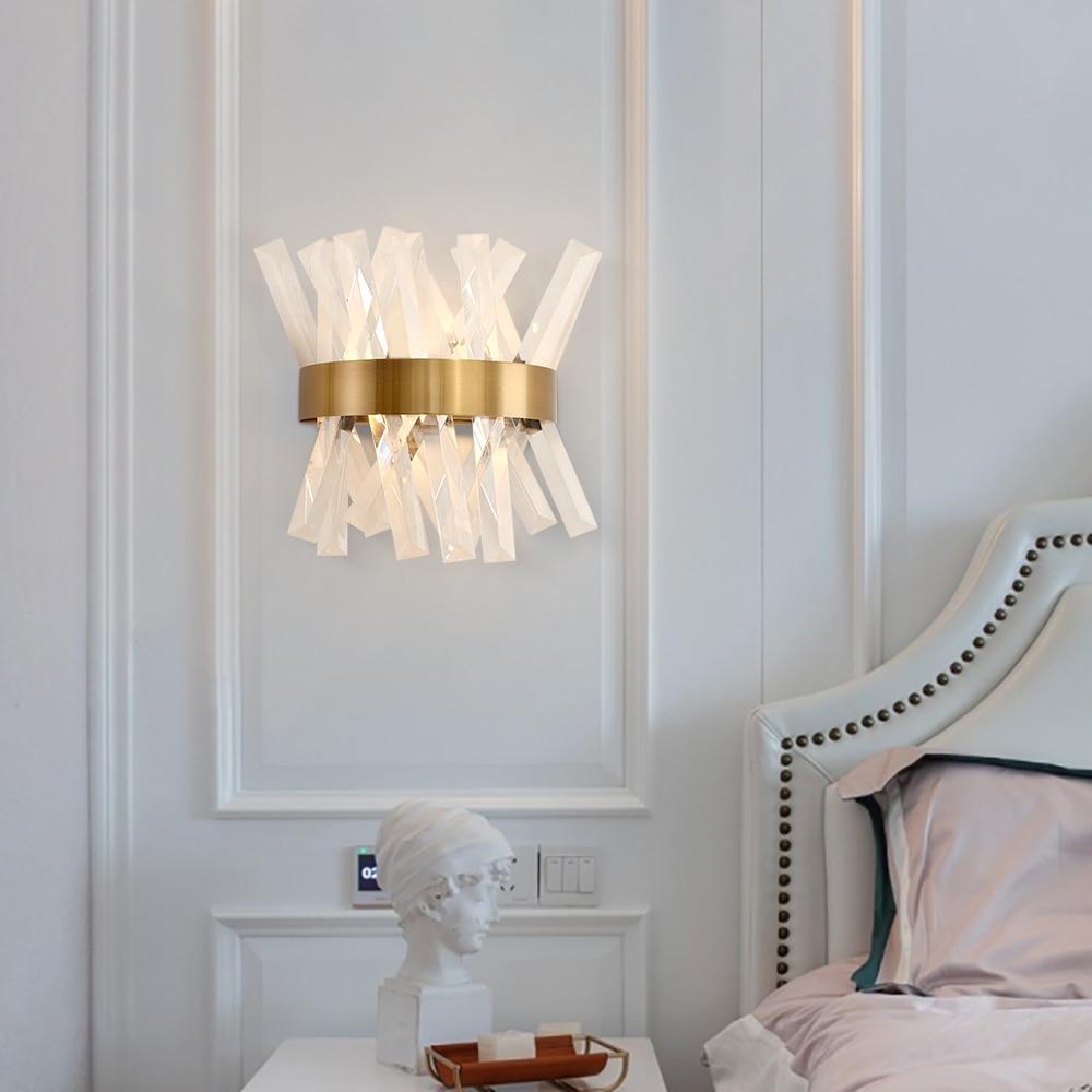 Crystal Hallway Wall Light Sconce