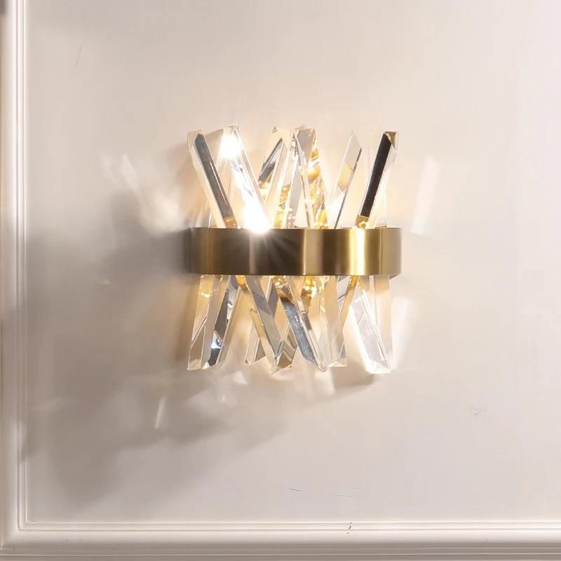 Crystal Hallway Wall Light Sconce