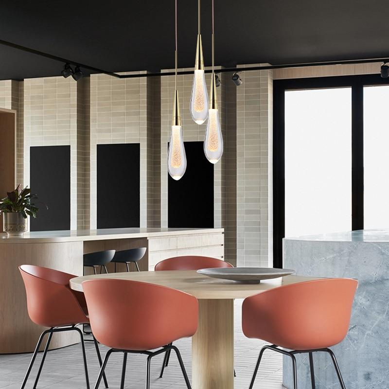 Designer LED Water Drop Pendant Light