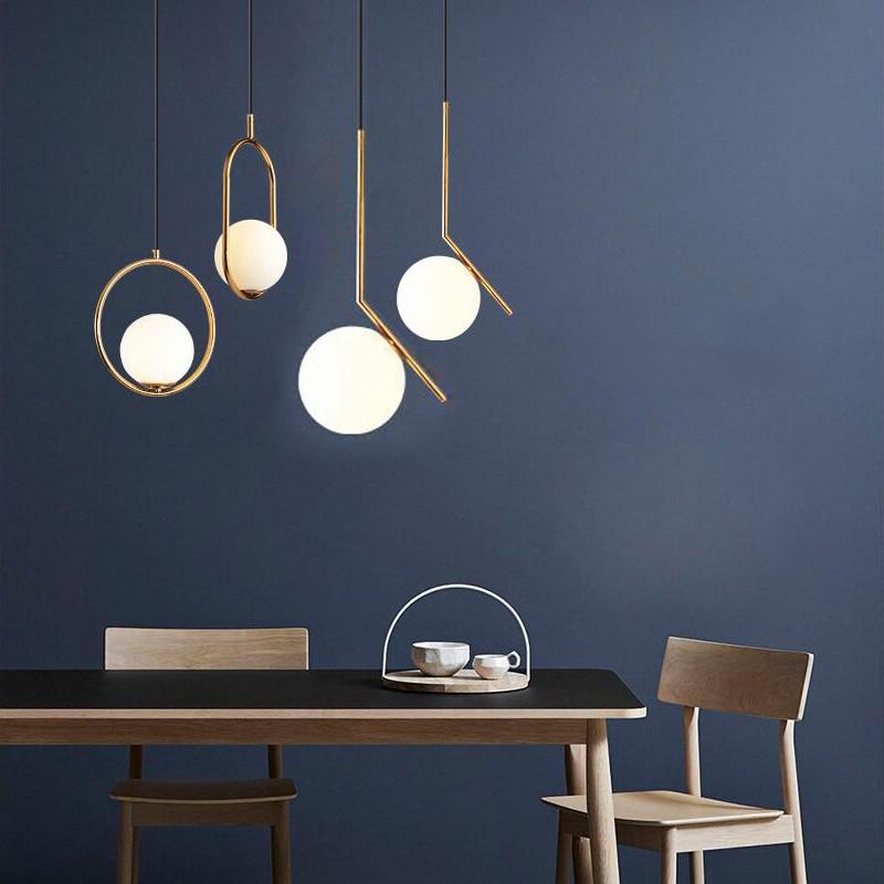 DX Modern Globe Bedroom Restaurant Pendant Light