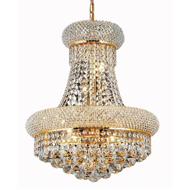 French Empire Gold Crystal Chandelier