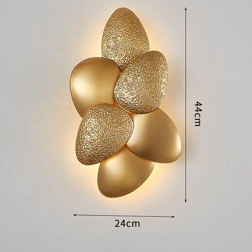Gold 6-Piece LED Wall Sconce Light