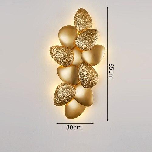 Gold 6-Piece LED Wall Sconce Light