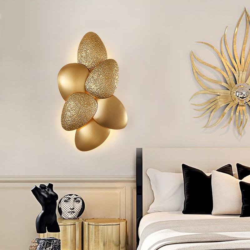 Gold 6-Piece LED Wall Sconce Light