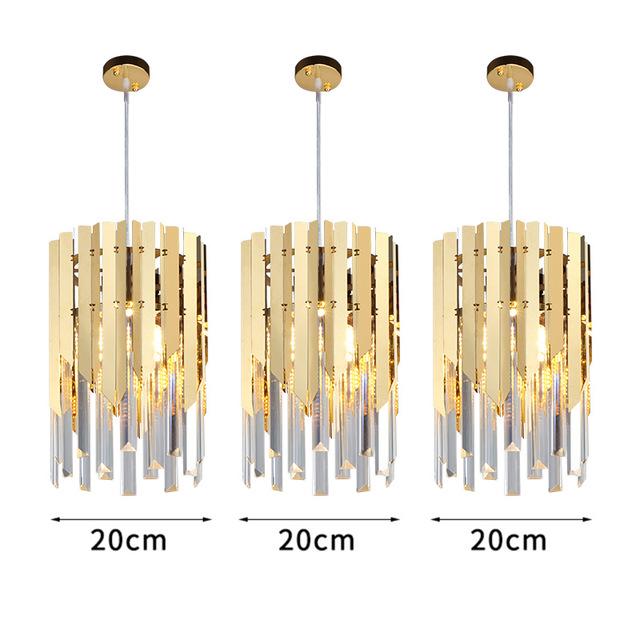 Gold Crystal Kitchen Pendant Hanging Lights