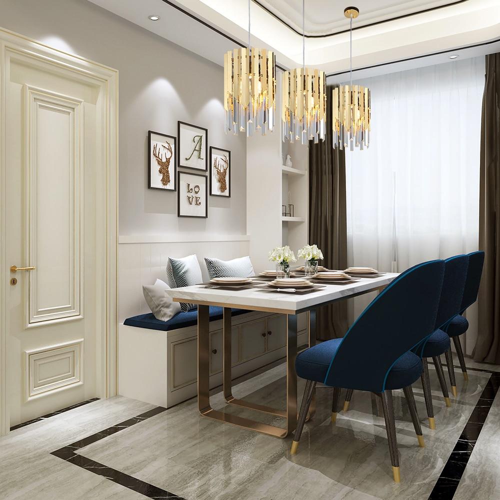 Gold Crystal Kitchen Pendant Hanging Lights