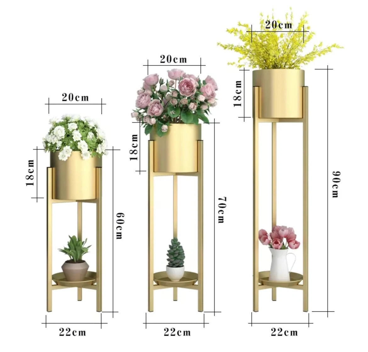 Moro Plant Pot Stand set