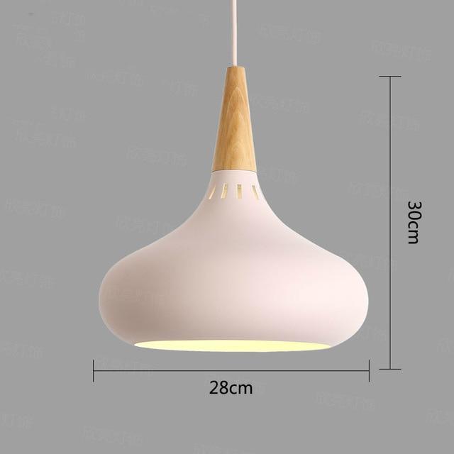 LED 11" Wide Aluminum Wood Pendant Lights