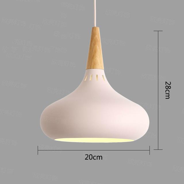LED 11" Wide Aluminum Wood Pendant Lights
