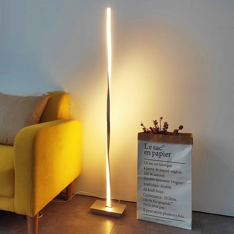 LED Skinny Curl Standing Floor Lamp