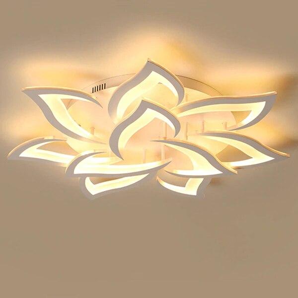 Lotus Ceiling Chandelier with Brightness Control
