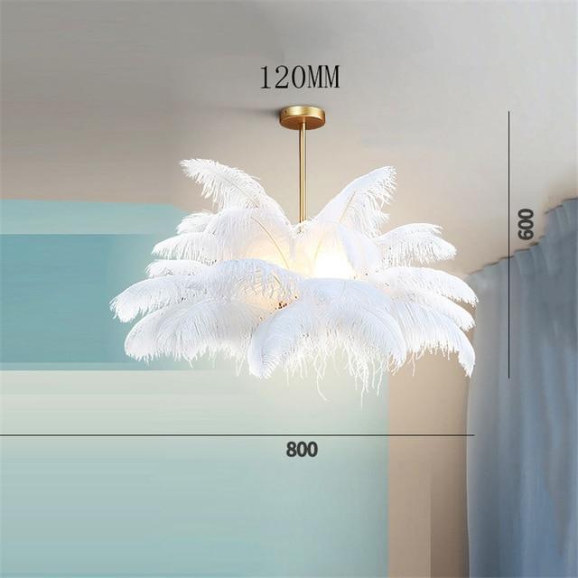 Luxury Multi-Feather Chandelier Light