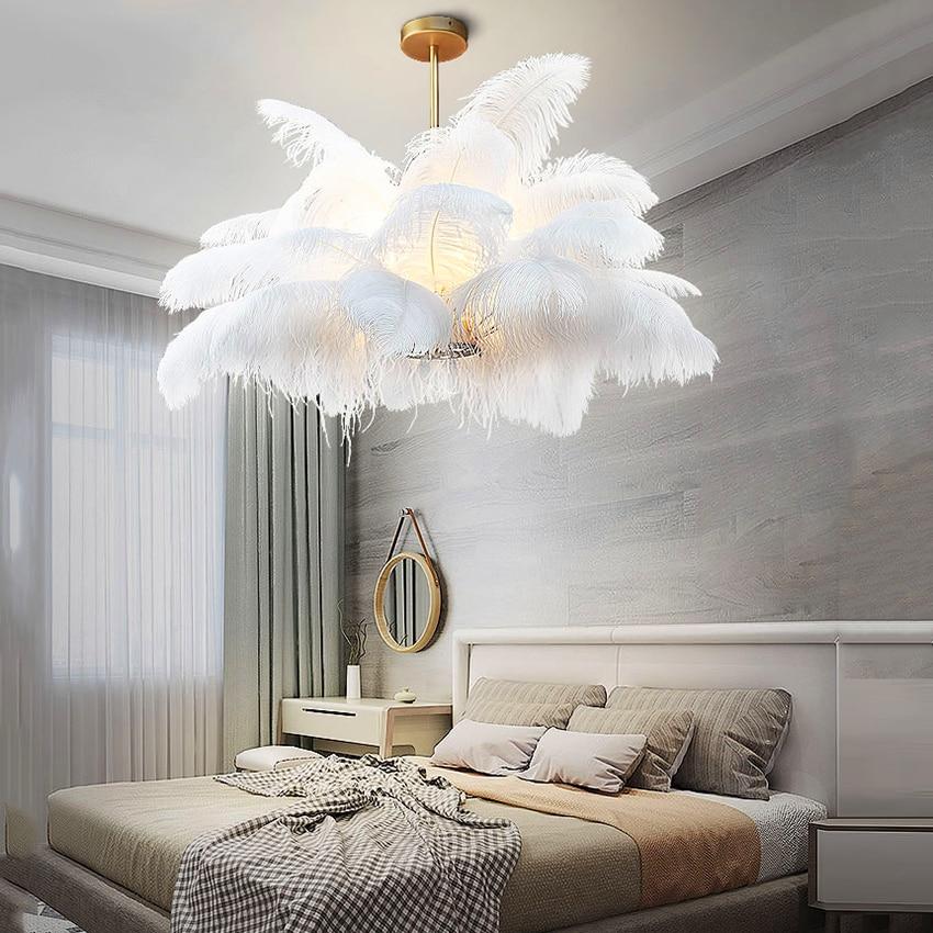 Luxury Multi-Feather Chandelier Light