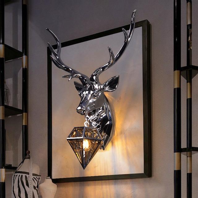 Modern American Retro Deer LED Wall Sconce Lamp