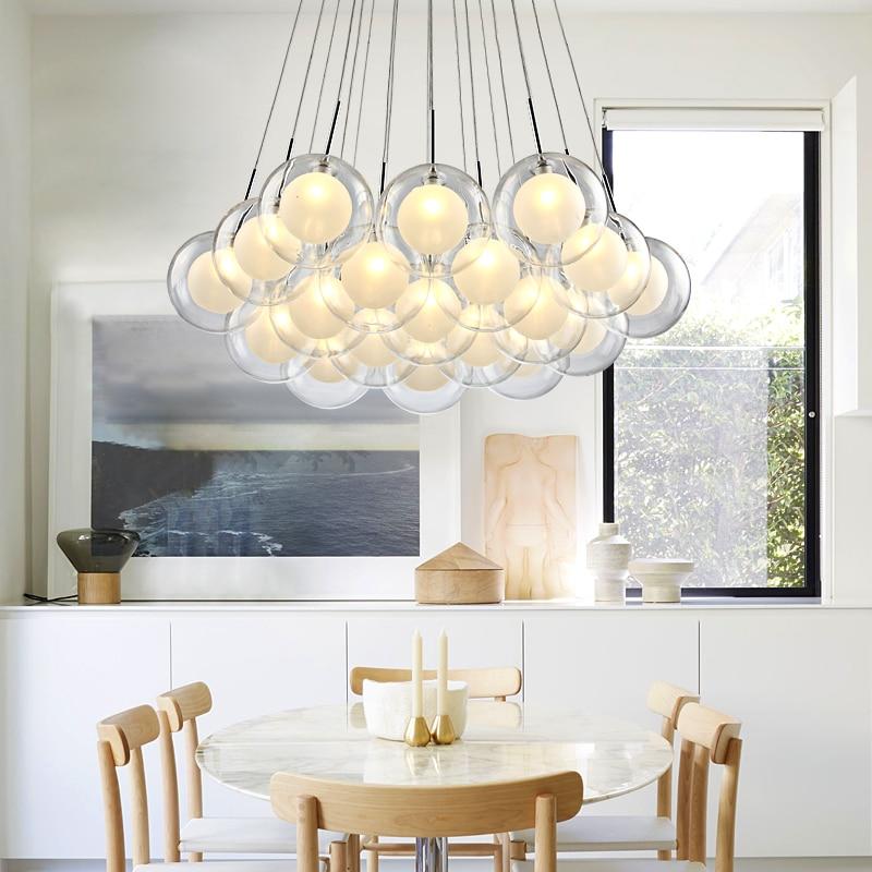 Modern LED Glass Ball Chandelier