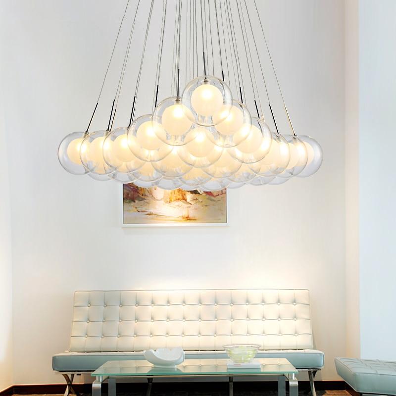 Modern LED Glass Ball Chandelier