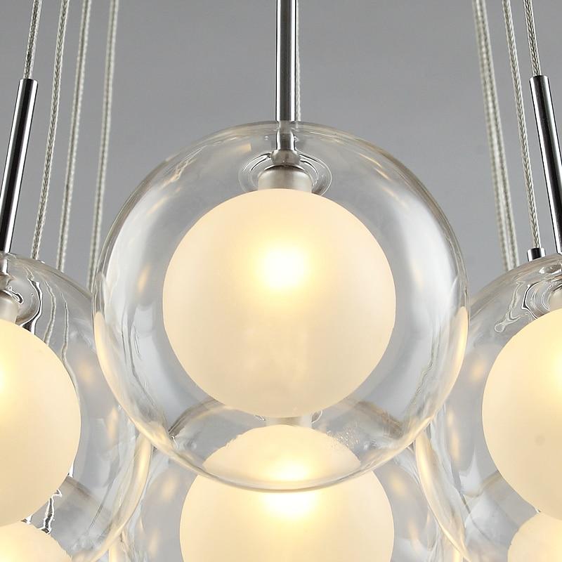 Modern LED Glass Ball Chandelier