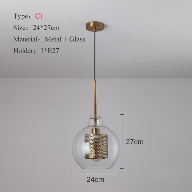 Modern Loft Glass Pendant Lights - Avenila Select