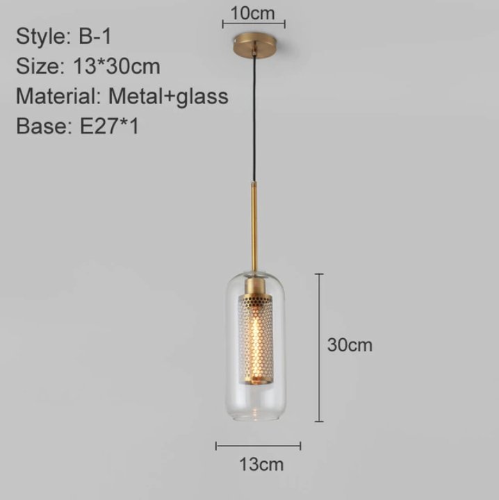 Modern Loft Glass Pendant Lights - Avenila Select