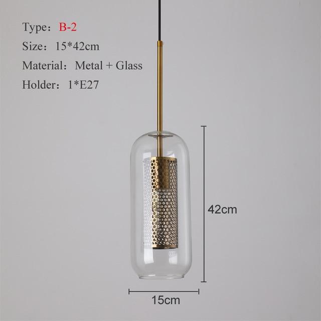 Modern Loft Glass Pendant Lights - Avenila Select