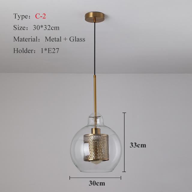 Modern Loft Glass Pendant Lights - Avenila Select