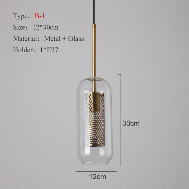 Modern Loft Glass Pendant Lights - Avenila Select