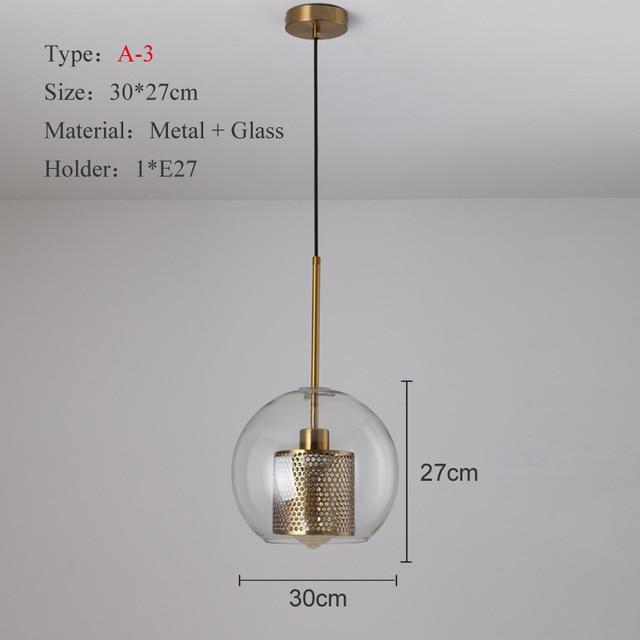 Modern Loft Glass Pendant Lights - Avenila Select