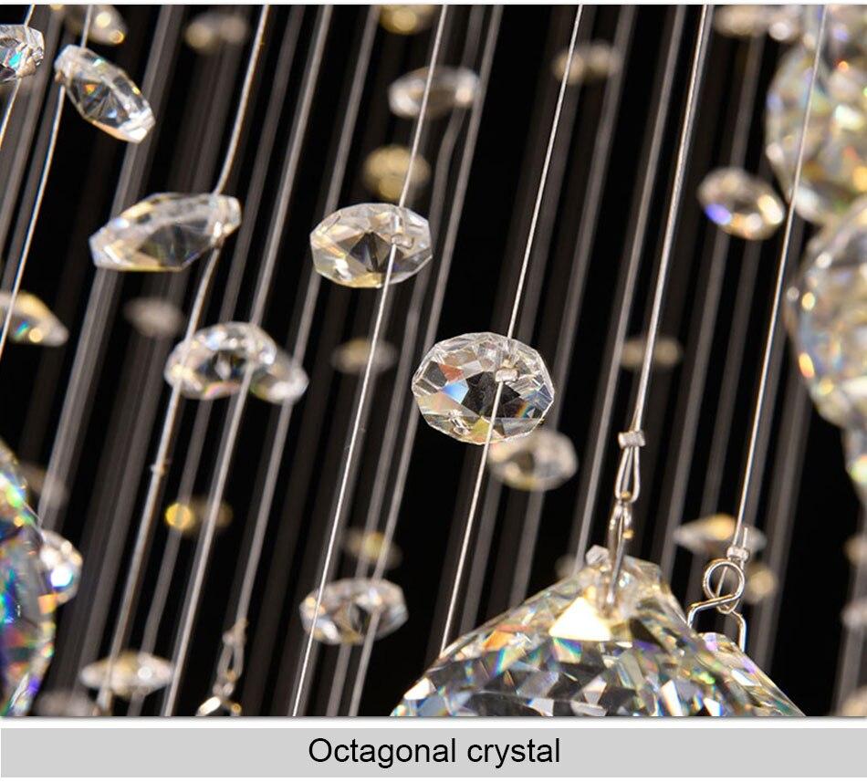 Modern Luxury Crystal Chandelier Three Sphere Shape Design
