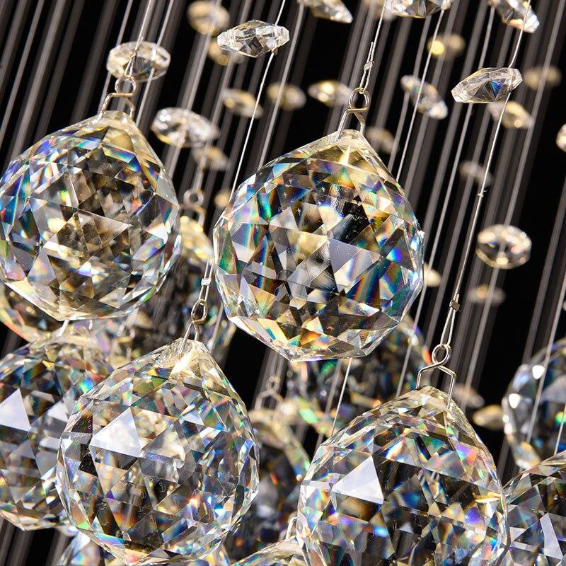Modern Luxury Crystal Chandelier Three Sphere Shape Design