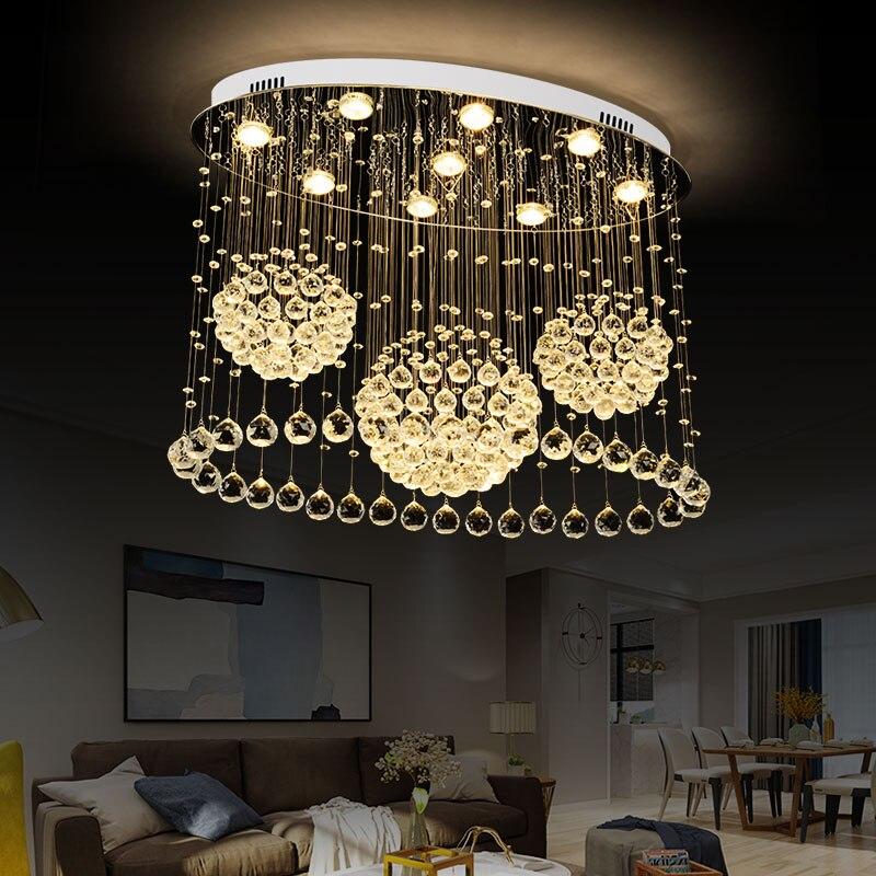 Modern Luxury Crystal Chandelier Three Sphere Shape Design