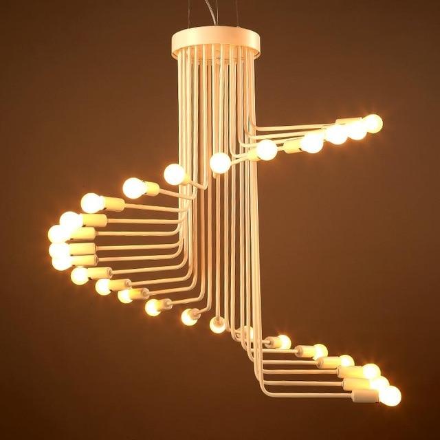 Modern Novelty Swirly Ball Chandelier